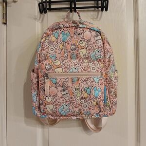 Mini Backpack Disney designs Pooh Bear Tinkerbell balloons magic wands hearts